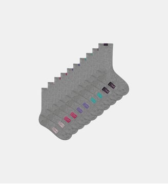 Lot de 5 Paires de Mi-Chaussettes Ecodim - Dim - Gris clair