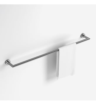 Porte-serviette 1 barre fixe inox brillant - Hotel - Bath Bazaar - Argent