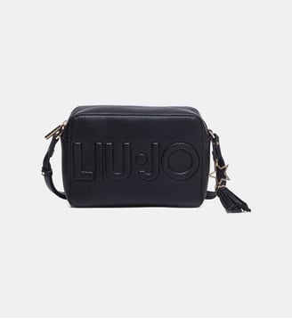 Sac bandoulière format moyen avec charm - Liu Jo - Noir