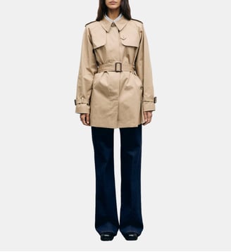 Trench court en coton - VANIA - Gerard Darel - Beige