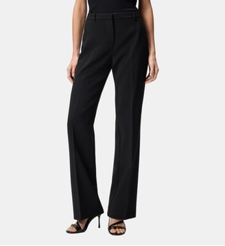 Pantalon en toile à pli marqué - Pinko - Limousine noire