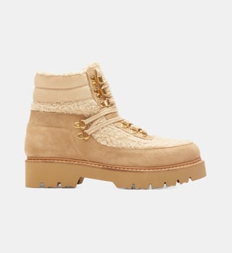 Bottines à lacets Talie - Odaje - Beige