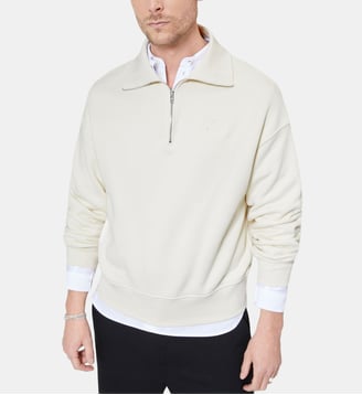 Sweatshirt col camionneur - The Kooples - Beige