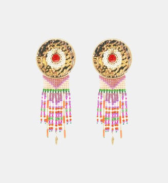 Boucles d'oreilles à clip perles BYSON - Hipanema - Lilas