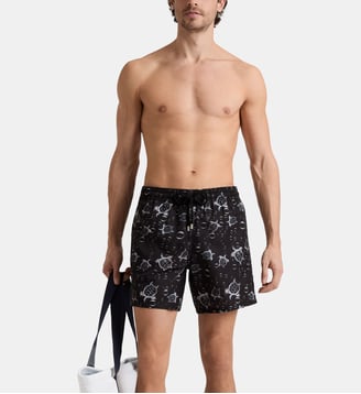 Maillot de bain ultra-léger et pliable micro-perforé Bubble Turtles 3D - Vilebrequin - Noir