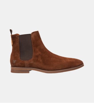 Bottines Chelsea Connor daim - Kost Paris - Marron