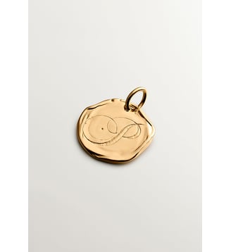 Breflage artisanal en argent 925 doré 18K avec initiale P - Aristocrazy - Or