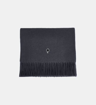 Écharpe en laine SCARF - Faguo - Bleu marine