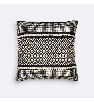 Housse de coussin CURICO - La Redoute Interieurs - Naturel noir