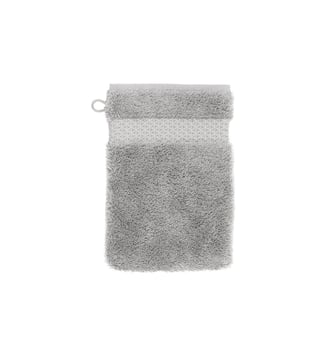 Gant de toilette  en coton modal - Yves Delorme - Platine