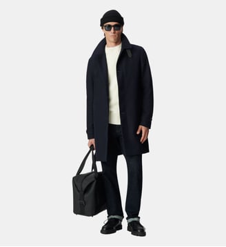 Trench avec parementure amovible - Ikks - Bleu marine