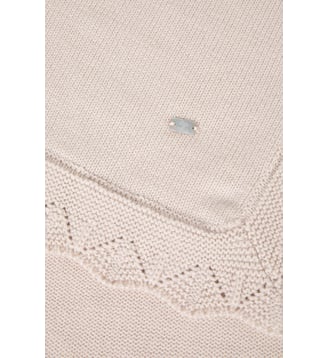 Plaid laine - Mérinos - Tartine Et Chocolat - Beige
