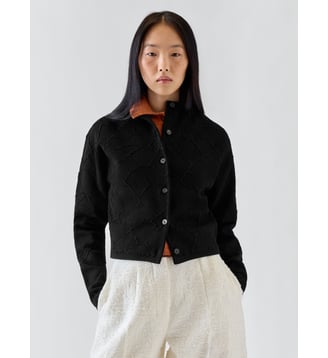 Le Cardigan Giraffe - Jacquemus - Black