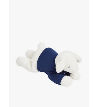 doudou Agneau en molleton de coton bleu - Agnès b. - Bleu saint malo