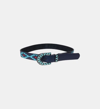 Ceinture avec broderies et perles ELISIO - Wild - Bleu