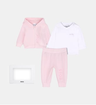 Ensemble pantalon, cardigan et tee-shirt - BOSS Kidswear - Festival bloom
