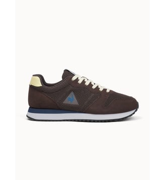 Sneakers retro-running en mesh et suede Essor - Le Coq Sportif - Chicory coffee