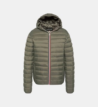 Doudoune ultralégère à capuche - Schott - Kaki