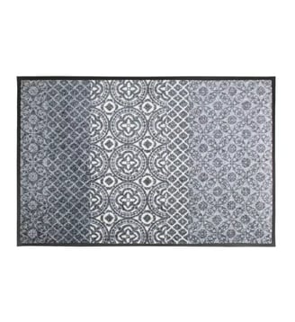 Tapis decor caoutchouc & nylon - Garnier Thiebaut - Gris