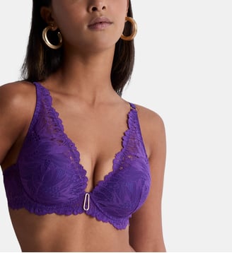Soutien gorge Plunge foulard - Aubade - Violet