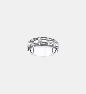 Large Bague écailles de crocodile - Thomas Sabo - Argent