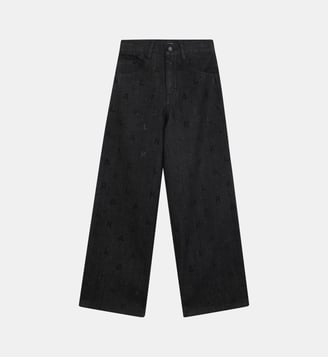 Pantalon en denim - Karl Lagerfeld Kids - Denin black lave