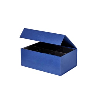 Boîte de rangement en carton  Living - OYOY - Bleu