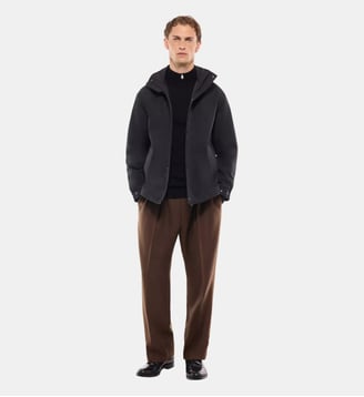 Parka à capuche en polyester - Fursac - Noir