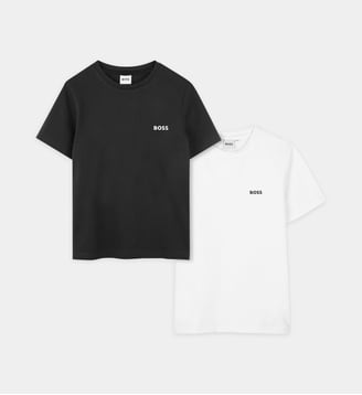 Lot de 2 t-shirts - BOSS Kidswear - Noir et blanc