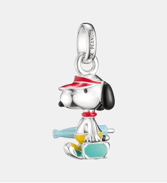 Peanuts™ Charm Snoopy avec valise Connect - Thomas Sabo - Argent