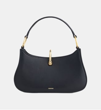 Micro sac Ring en cuir - Rabanne - Noir et doré