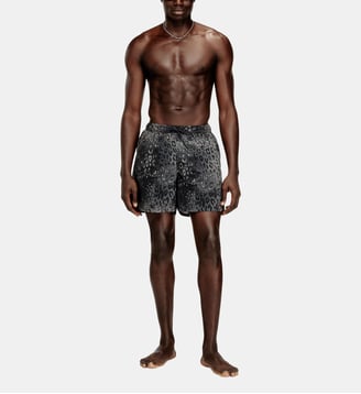 Short de bain à imprimé animalier - Diesel - Gris