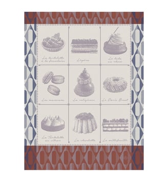Torchon Pâtisseries Françaises Guimauve Pâtisseries Françaises - Le Jacquard Francais - Guimauve