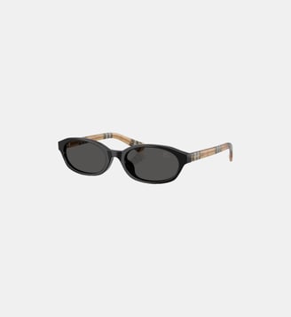 Lunettes de soleil Ovale BE4508D - Burberry - Noir
