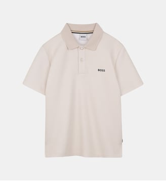 Polo manches courtes - BOSS Kidswear - Vanille