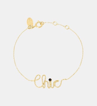 Bracelet doré chic - bling - Caroline Najman - Noir