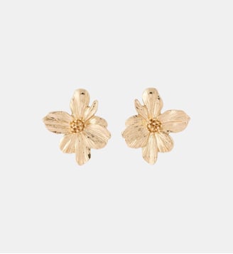 Boucles d'oreilles fleurs en métal doré - Balaboosté - Doré