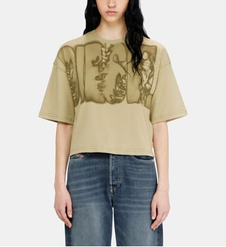 T-shirt courte avec impression numérique - Diesel - Vert