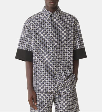 Chemise Ample En Coton Imprimé - Lanvin - Orange
