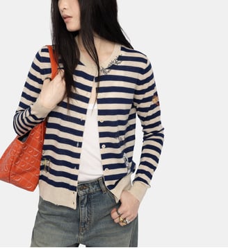 Cardigan Missya 100% Cachemire - Zadig&Voltaire - Bleu marine