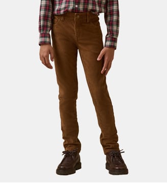 Slim en velours - Cyrillus - Tabac