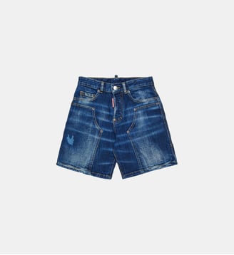 Short en denim bleu foncé - Dsquared2 - Denim bleu