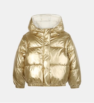 Chemise en duvet réversible avec capuche - BOSS Kidswear - Doré