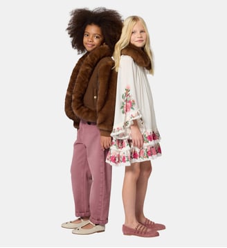 Robe manches longues - Chloe Kids - Craie