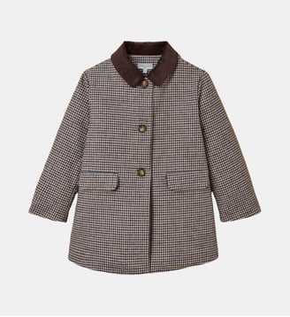 Manteau pied de poule - Cyrillus - Bleu