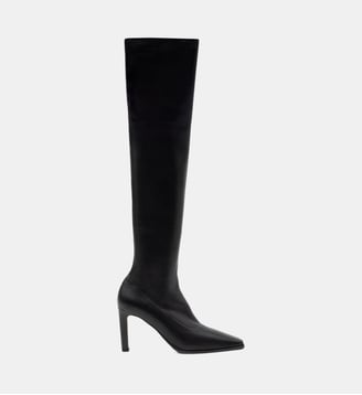 Holly - Cuissardes En Cuir Nappa Stretch Noir Parallèle