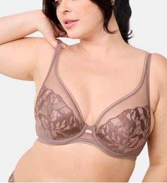 Soutien-gorge avec armatures grande taille Sin marron - Maison Lejaby - Fauve