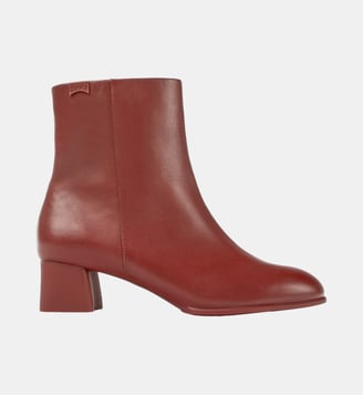 Bottines Katie cuir - Camper - Bordeaux