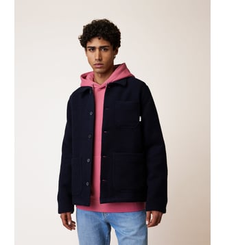 Veste en laine - Faguo - Bleu marine