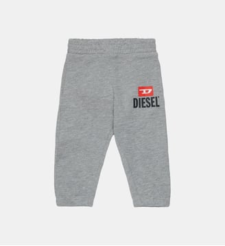 Pantalon en molleton avec logo - Diesel Kids - Gris
